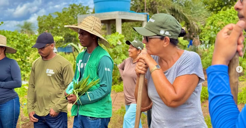 Aconteceu na comunidade de Chapada o Curso de Horta, realizado em parceria com o SENAR.