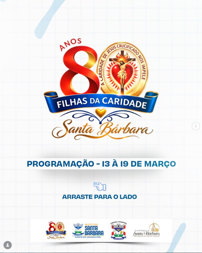 80 anos das Filhas da Caridade em Santa Bárbara